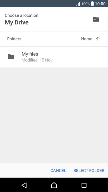 Press the new folder icon. Press the new folder icon.