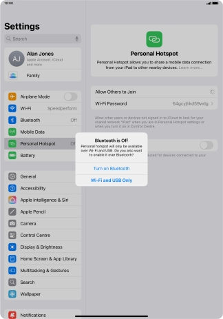 If Wi-Fi is turned on, press Wi-Fi and USB Only. If Wi-Fi is turned on, press Wi-Fi and USB Only.