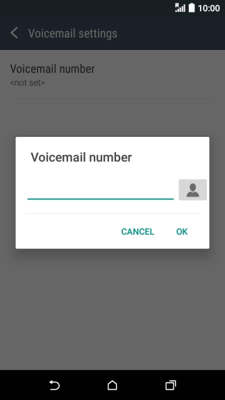 Key in +61414121121 and press OK.