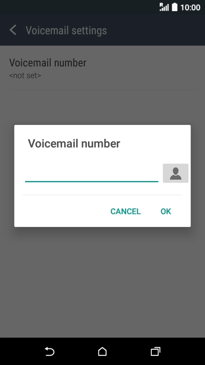 Key in +61414121121 and press OK.