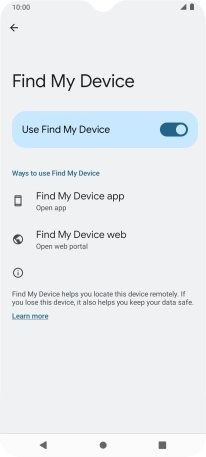 Press the Home key to return to the home screen.