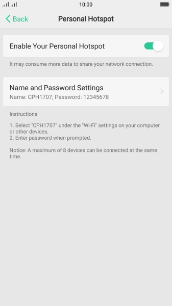 Press the Home key to return to the home screen.