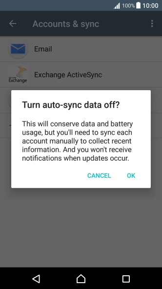 If you turn off the function, press OK. If you turn off the function, press OK.