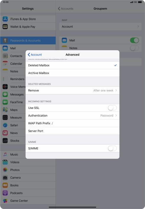 Press Authentication.