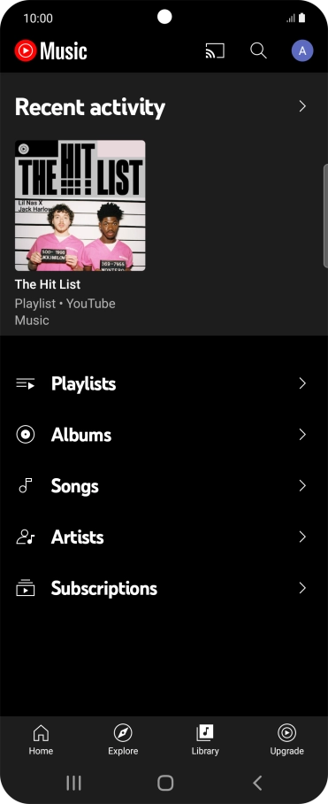 Press the required category and go to the required audio file.