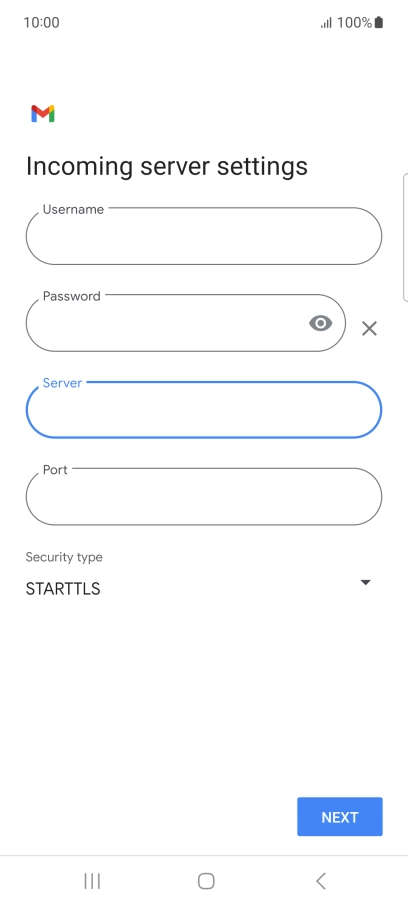 Press the field below 
