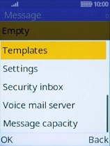 Select Voice mail server.