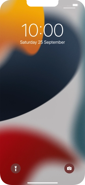 Slide your finger upwards starting from the bottom of the screen.