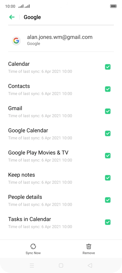 Press the Home key to return to the home screen.