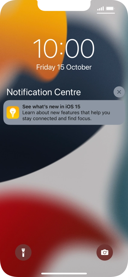 Press the required notification and follow the instructions on the screen to use the selected function.