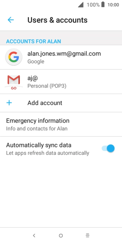 Press the Home key to return to the home screen.