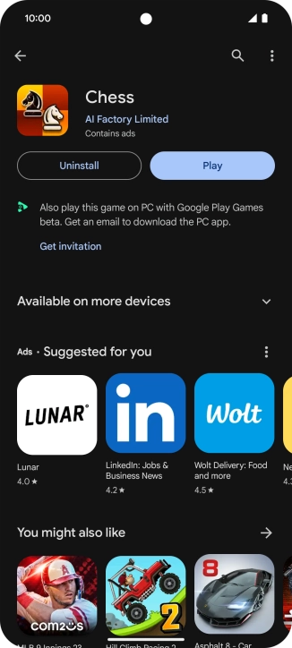 Slide your finger upwards starting from the bottom of the screen to return to the home screen.