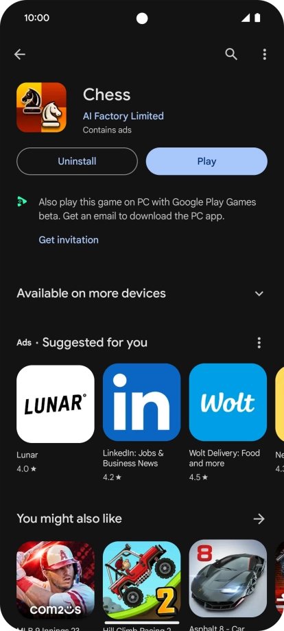 Slide your finger upwards starting from the bottom of the screen to return to the home screen.