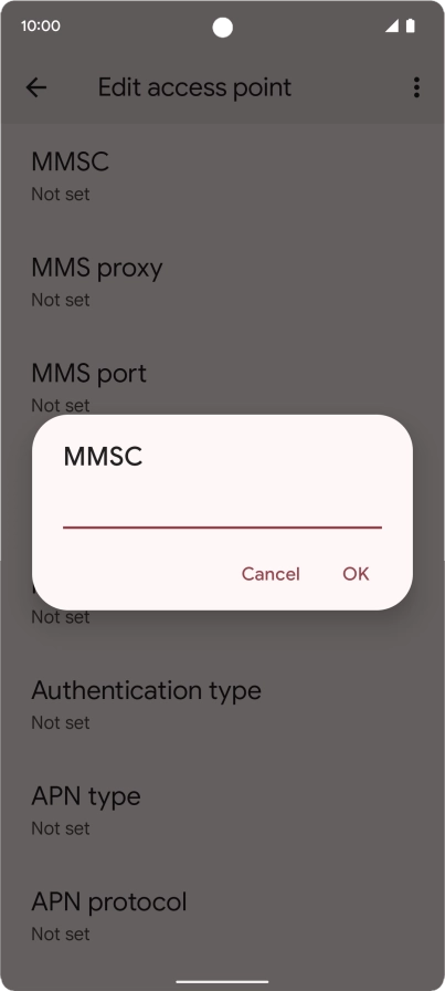 Key in http://pxt.vodafone.net.au/pxtsend and press OK.