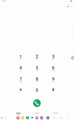 Press the menu icon.