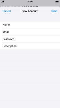 Press Description and key in the required name. Press Description and key in the required name.