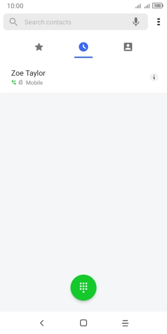 Press the menu icon.