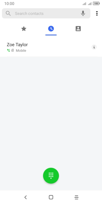 Press the menu icon.