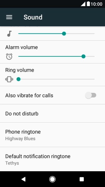 Press the Home key to return to the home screen.