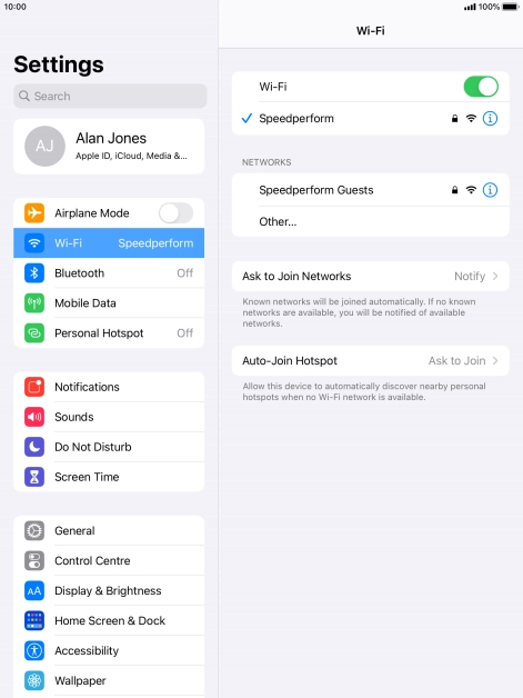 Press the Home key to return to the home screen.