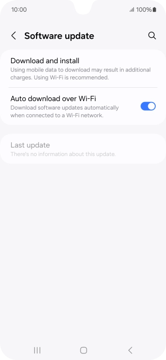 Press Download and install. If a new software version is available, it's displayed. Follow the instructions on the screen to update the phone software.