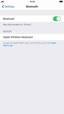 Press the required Bluetooth device and follow the instructions on the screen to pair the device with your phone.
