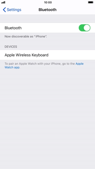 Press the required Bluetooth device and follow the instructions on the screen to pair the device with your phone.
