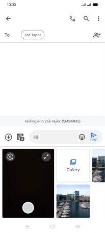 Press Gallery and go to the required folder.