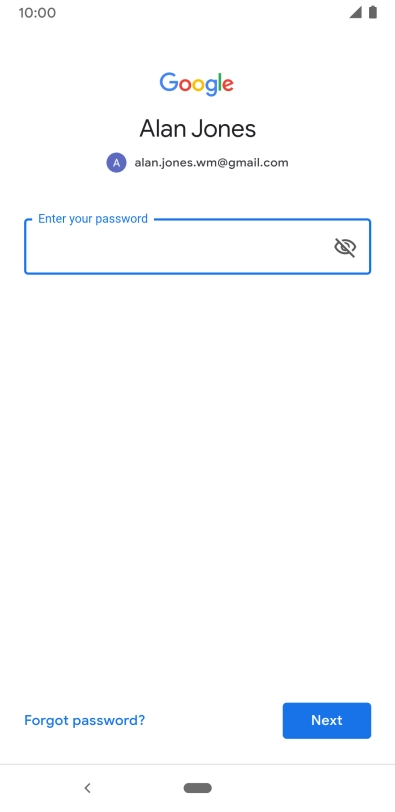 Press the field below 