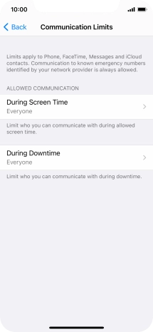 Press During Screen Time.