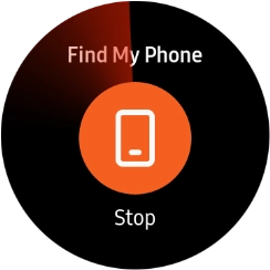 Press Stop when you've found your phone.