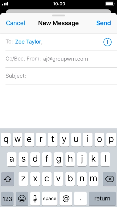 Press Subject and key in the required subject.