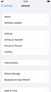 Press Software Update. If a new software version is available, it's displayed. Follow the instructions on the screen to update the phone software.