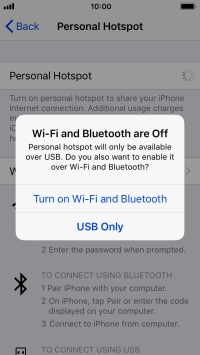 If Wi-Fi is turned off, press Turn on Wi-Fi and Bluetooth.