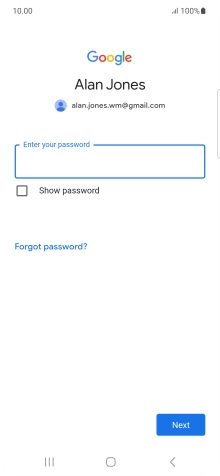 Press the field below 