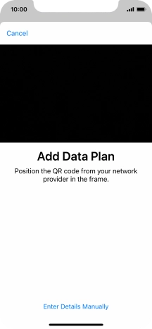 Place the QR code you've received inside the phone camera frame to scan the code.
