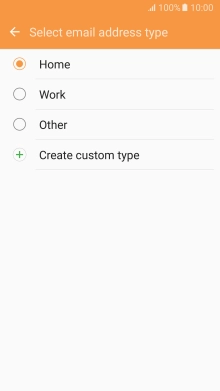 Press the required email type.