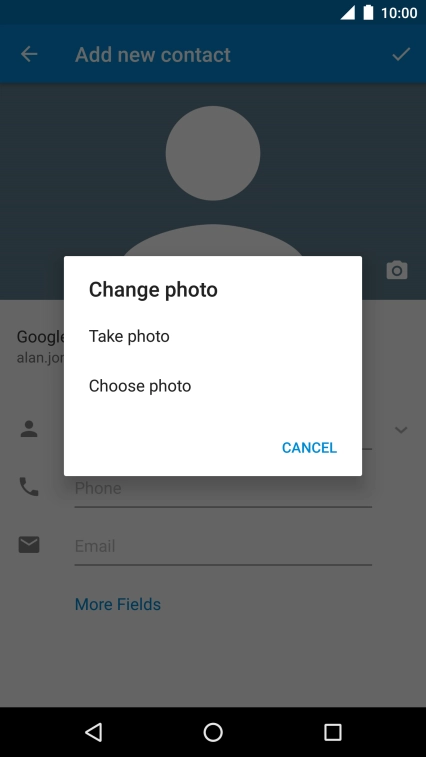 Press Choose photo.