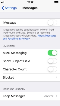 Press the Home key to return to the home screen.