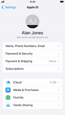Press the Home key to return to the home screen.