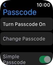 Press Turn Passcode On and key in a lock code of your own choice twice. Press Turn Passcode On and key in a lock code of your own choice twice.