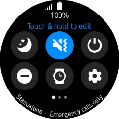 Press the required function to open an application or turn the function on or off.