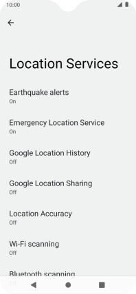 Press Location Accuracy.