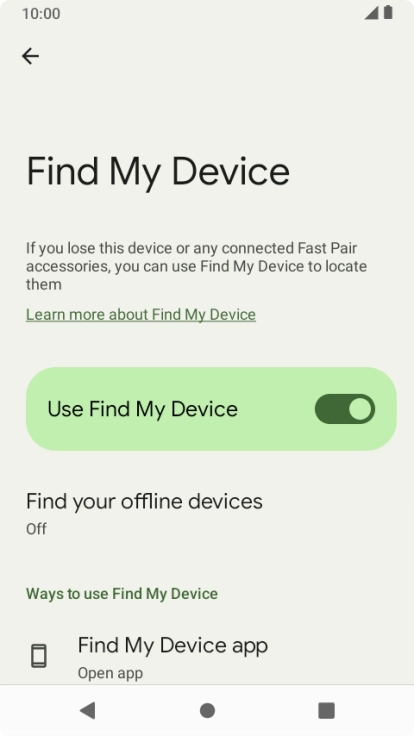 Press the Home key to return to the home screen.