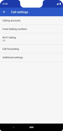 Press Call forwarding.