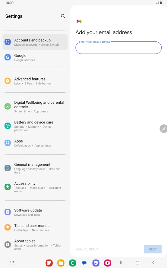 Press the field below Press the field below