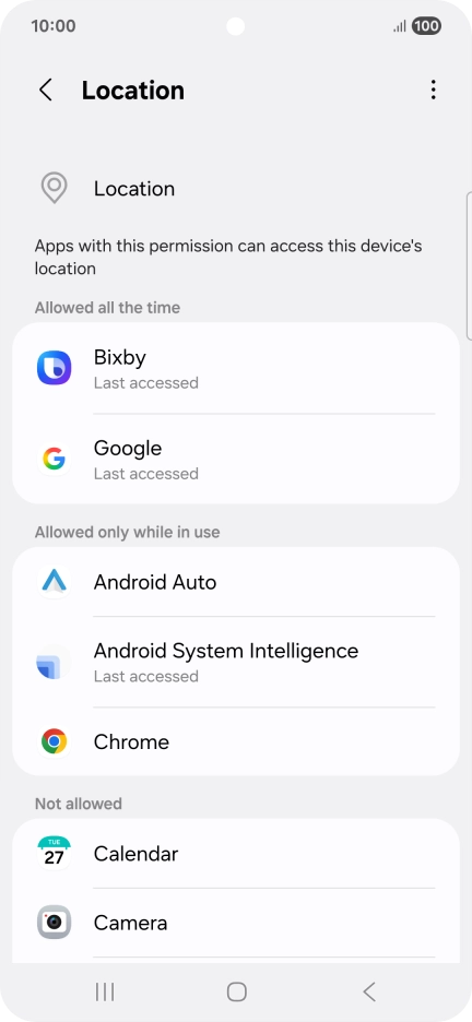 Press the required app. Press the required app.