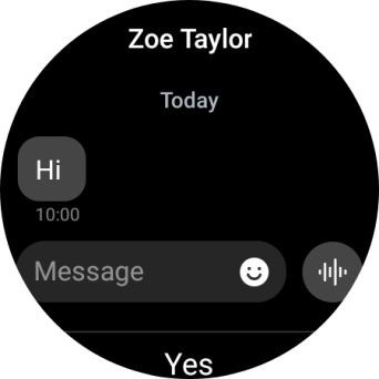 Press the record message icon and follow the instructions on the screen to record and send the required reply. Press the record message icon and follow the instructions on the screen to record and send the required reply.
