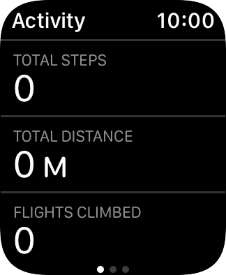 Keep sliding upwards and follow the instructions on the screen to see an activity summary for the current week or to adjust the daily activity goal.