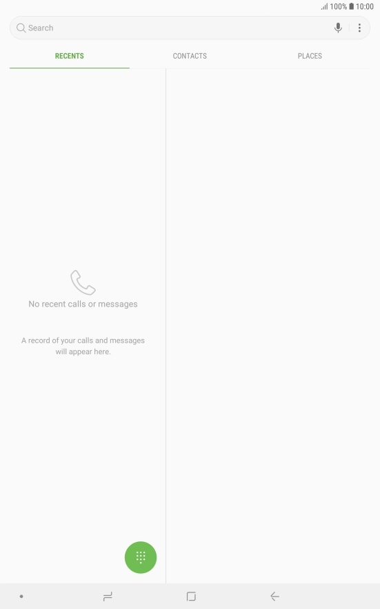 Press the menu icon.